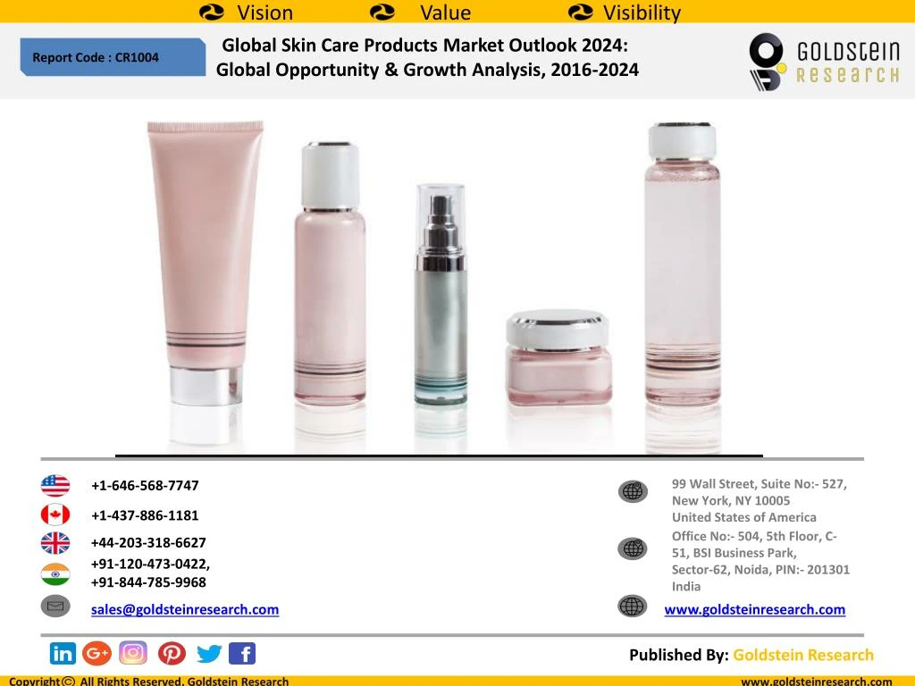 PPT Global Skin Care ProductsÂ Market Outlook 2024 Global