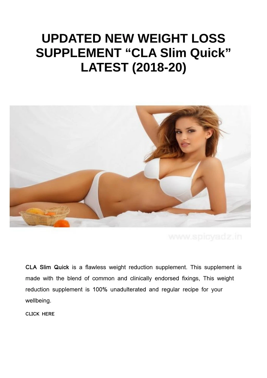 updated new weight loss supplement cla slim quick n.