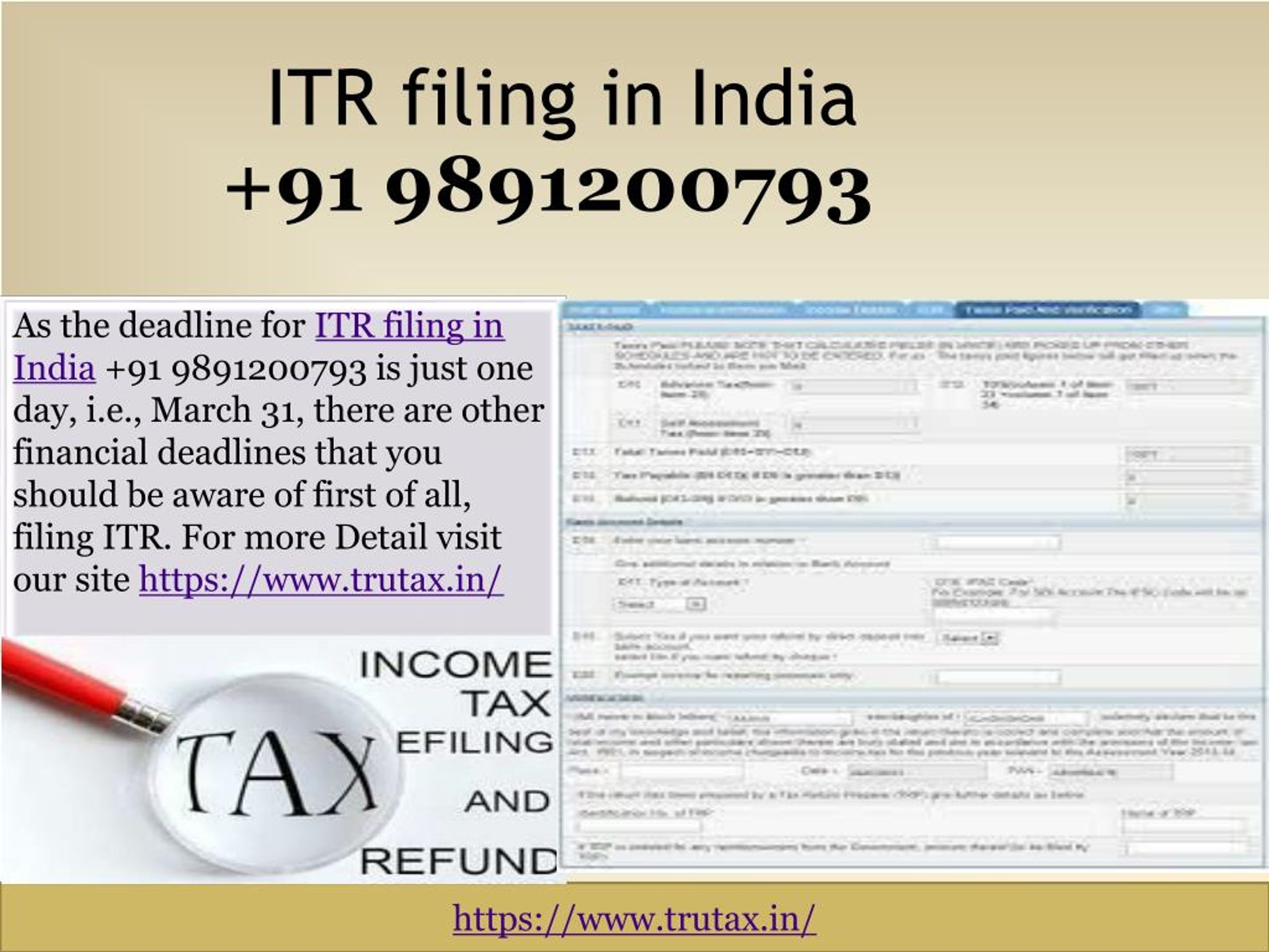 Ppt How To Itr Filing In India Powerpoint Presentation Id