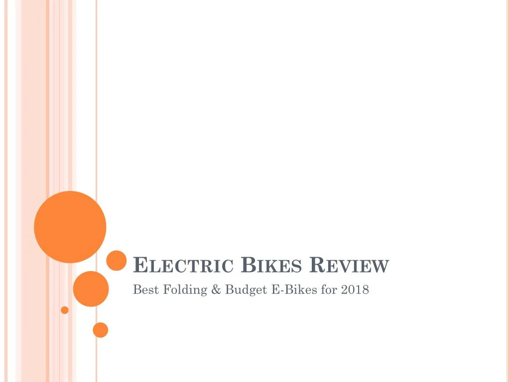 PPT Best Electric Bike Reviews UK 2018 PowerPoint Presentation Free 