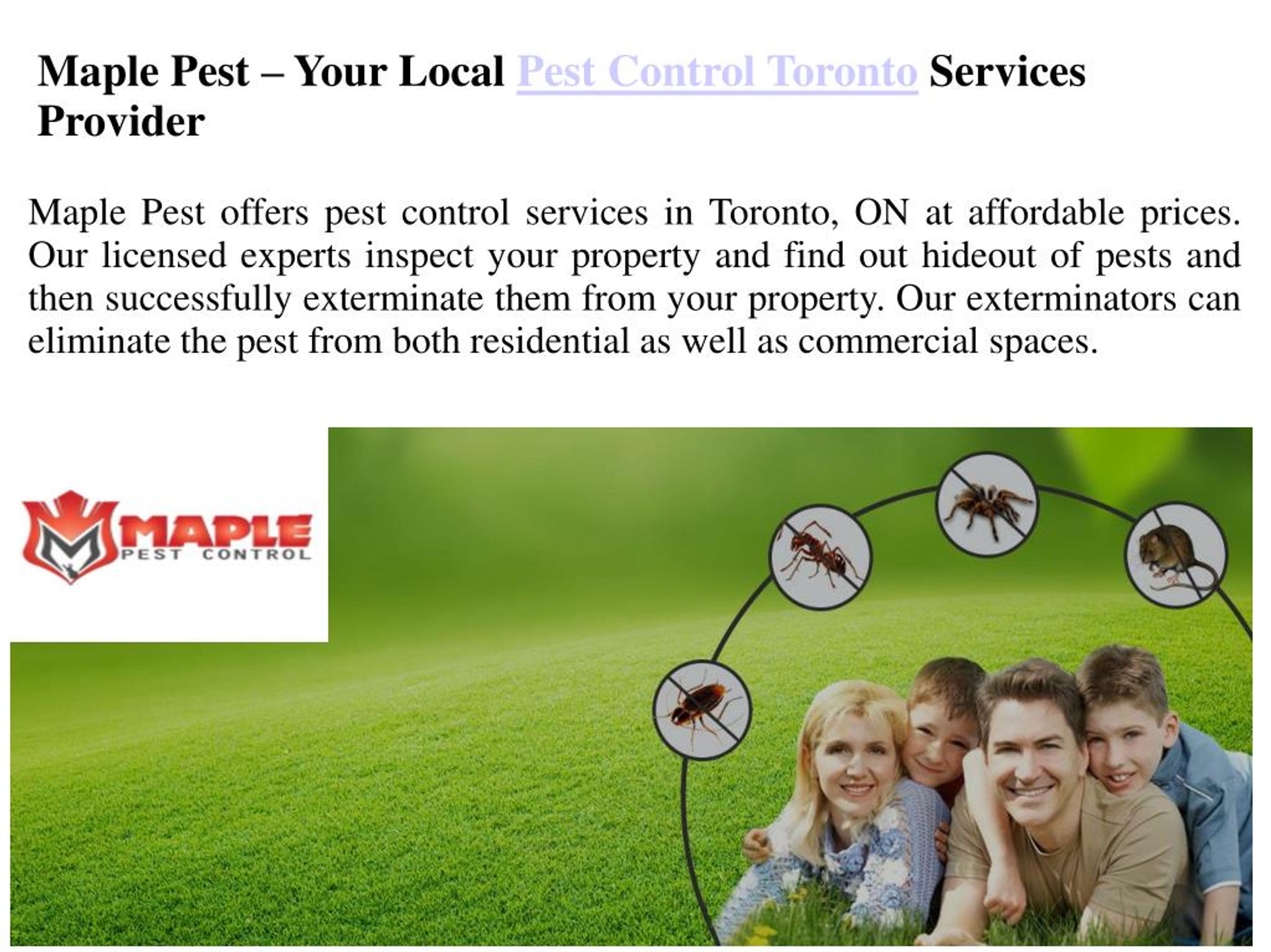 Ppt Pest Control Toronto Powerpoint Presentation Free Download Id 7849284