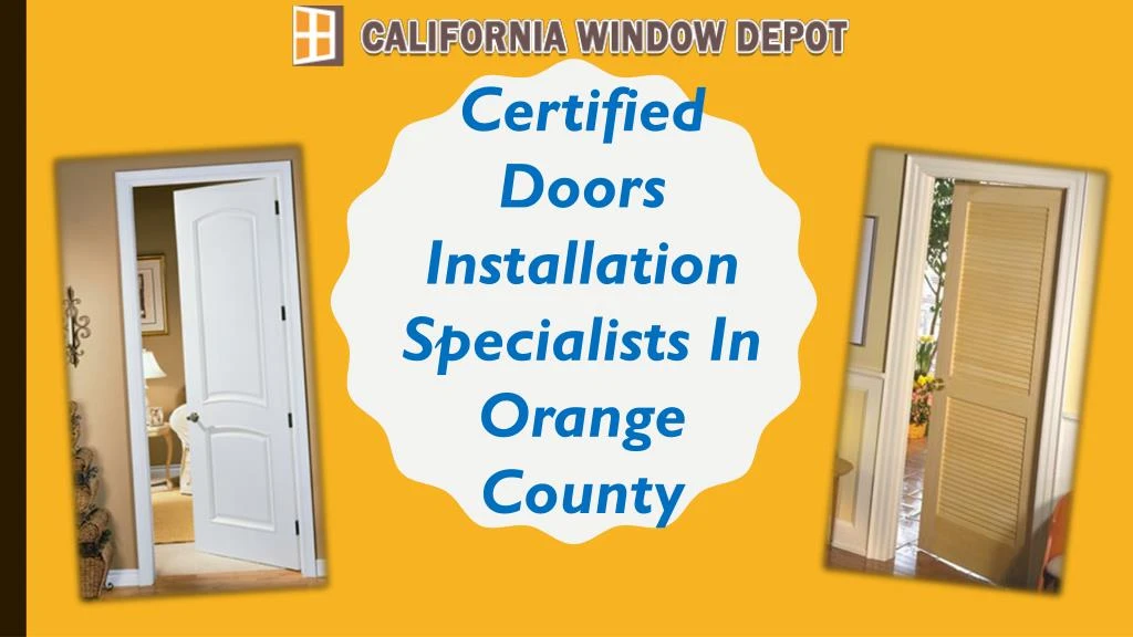 certified doors installation specialists n.