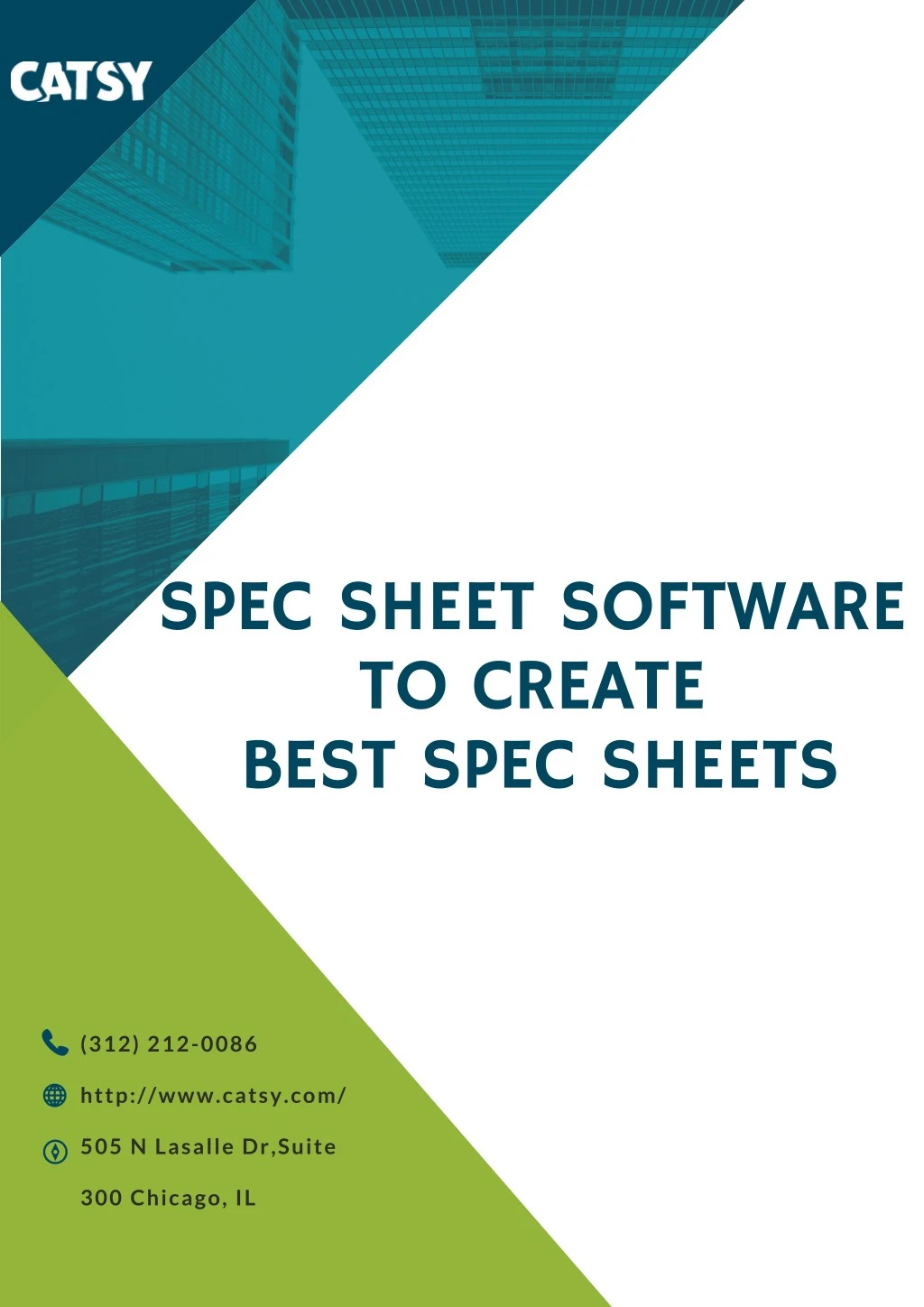 PPT Spec Sheet Software to create best Spec Sheets PowerPoint