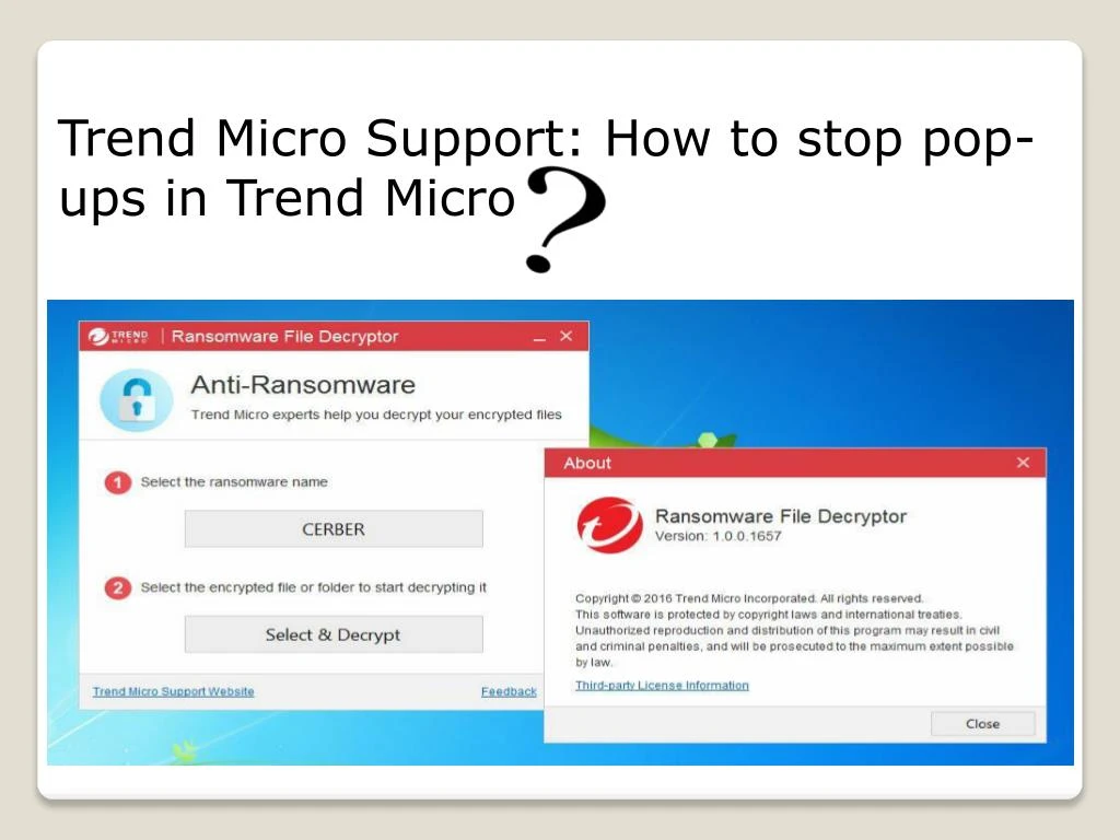 trend micro support how to stop pop ups in trend n.