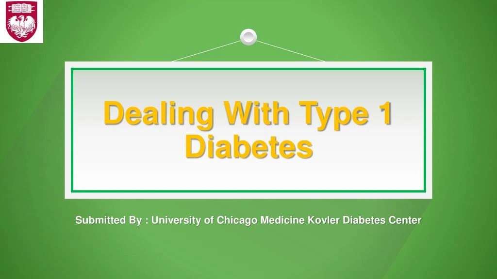 dealing with type 1 diabetes n.