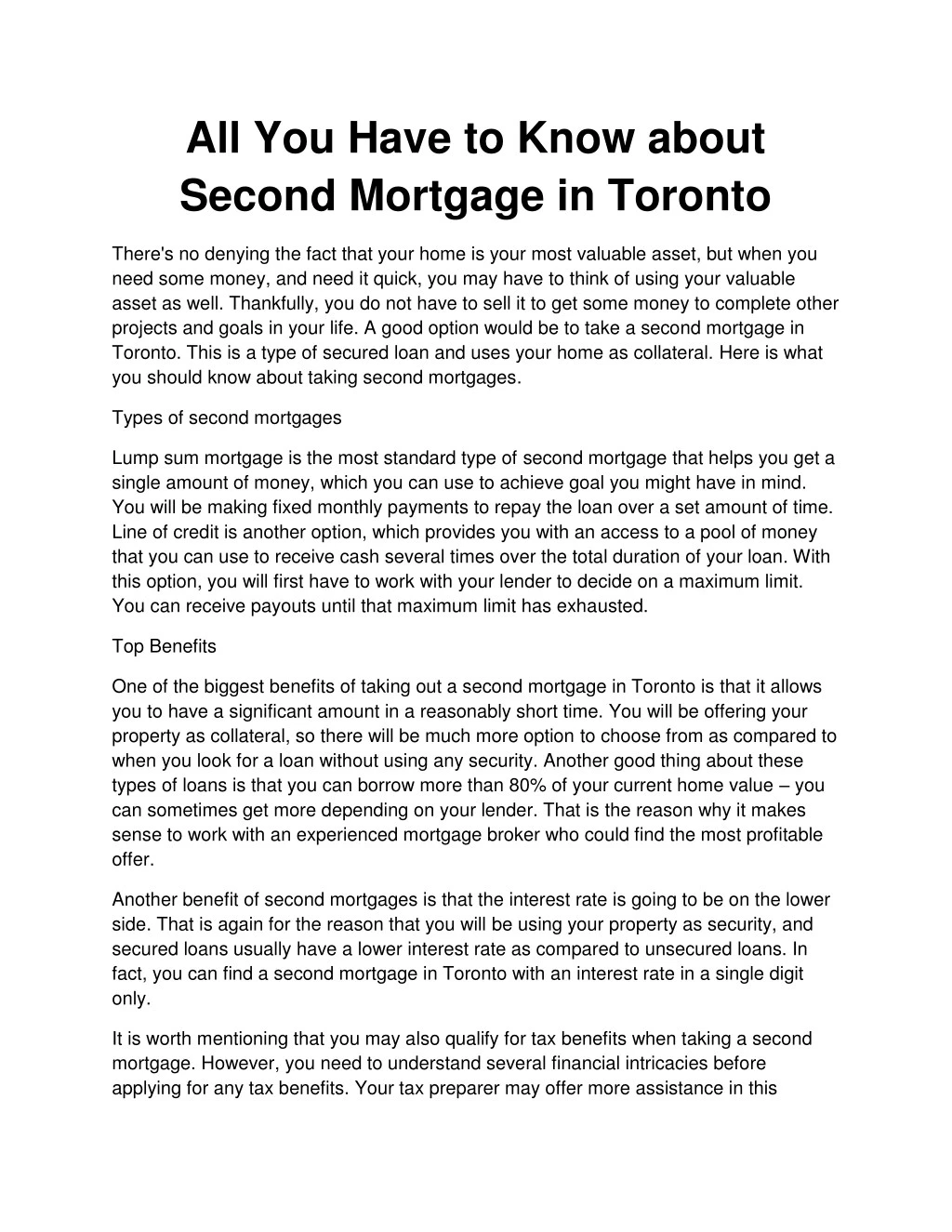 all you have to know about second mortgage n.