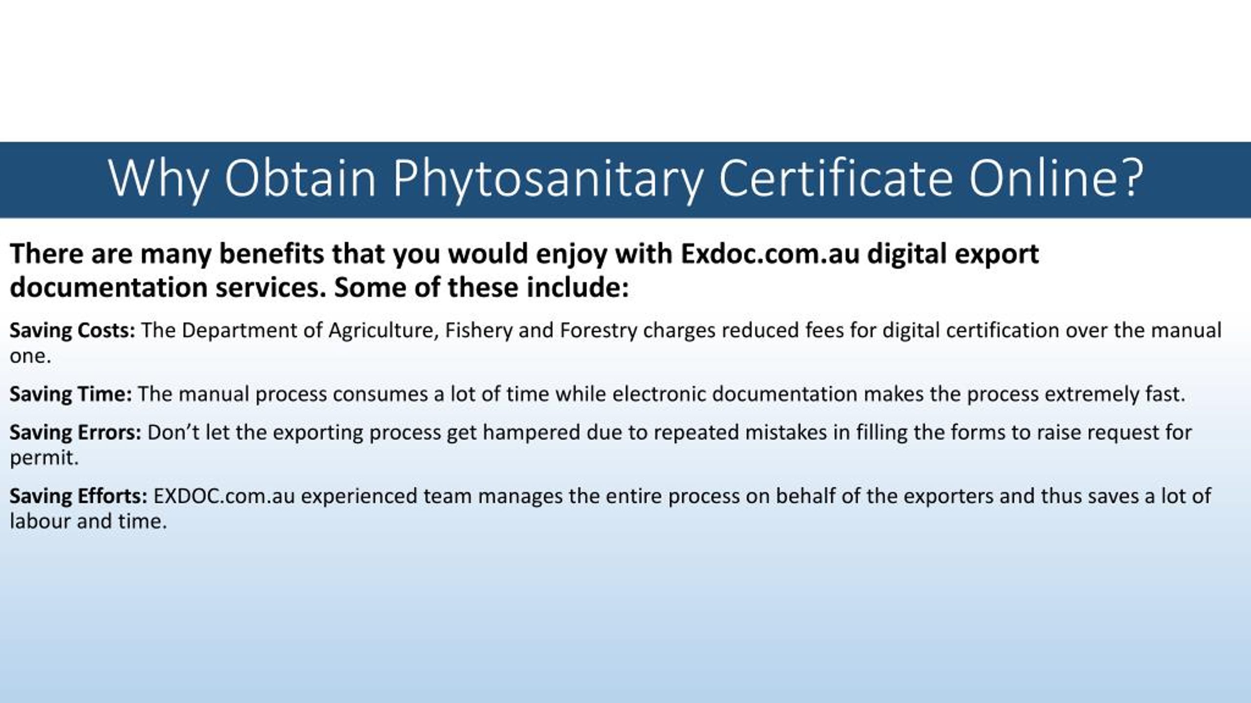 PPT  Use EXDOC Services and Tools to Generate Phytosanitary