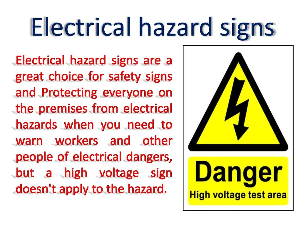 Ppt Electrical Warning Safety Signs Powerpoint Presentation Free Download Id 7852102