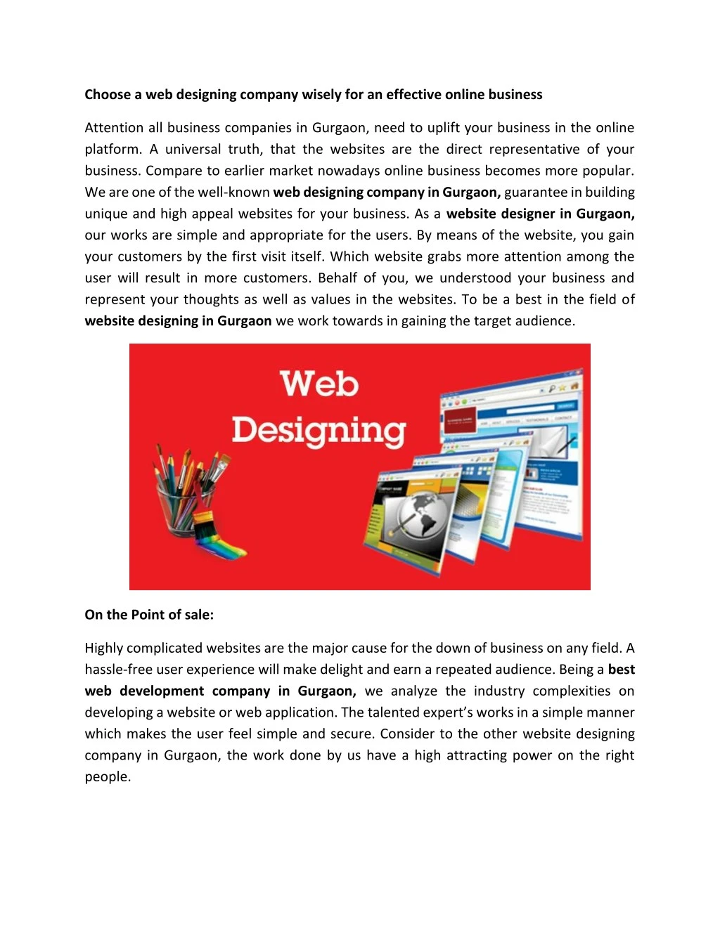 choose a web designing company wisely n.