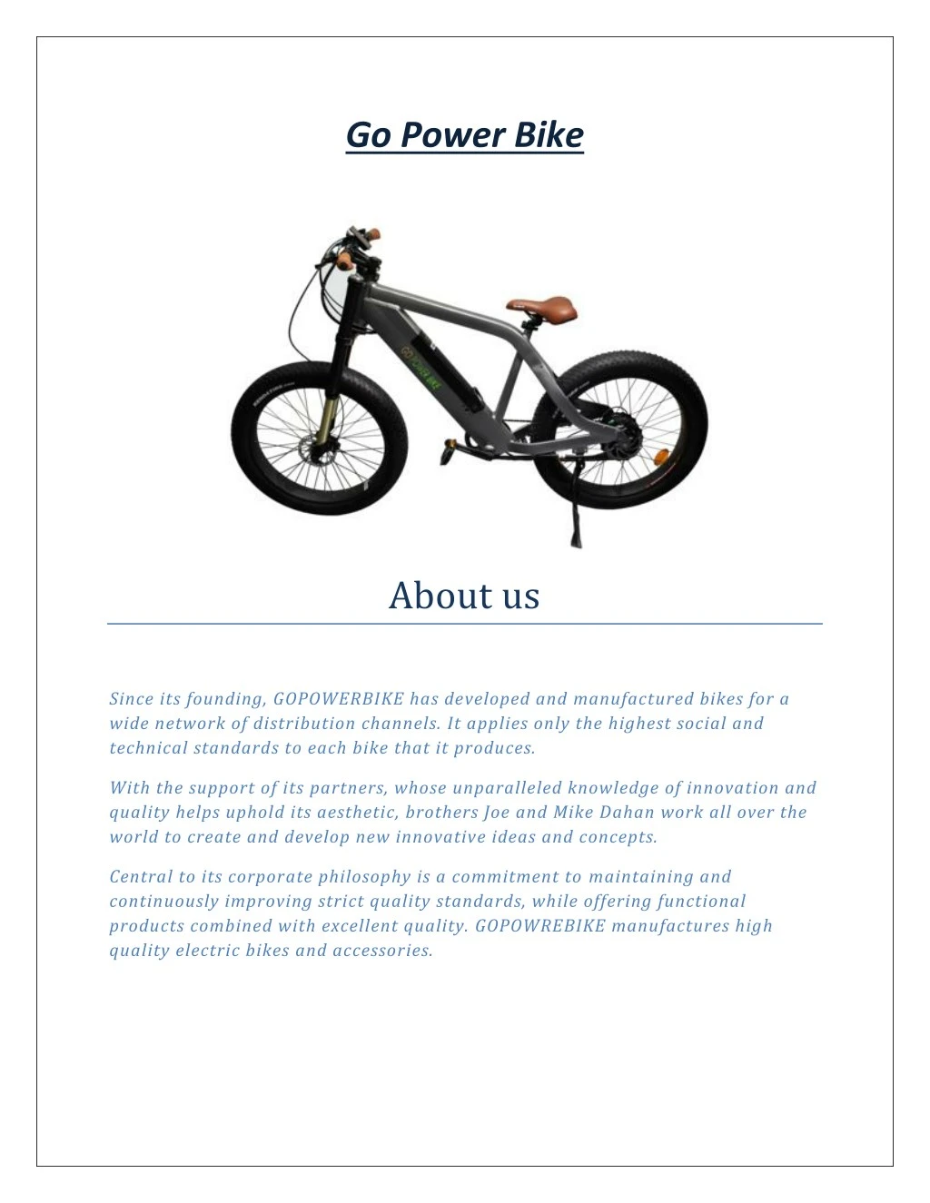 electric bike ppt