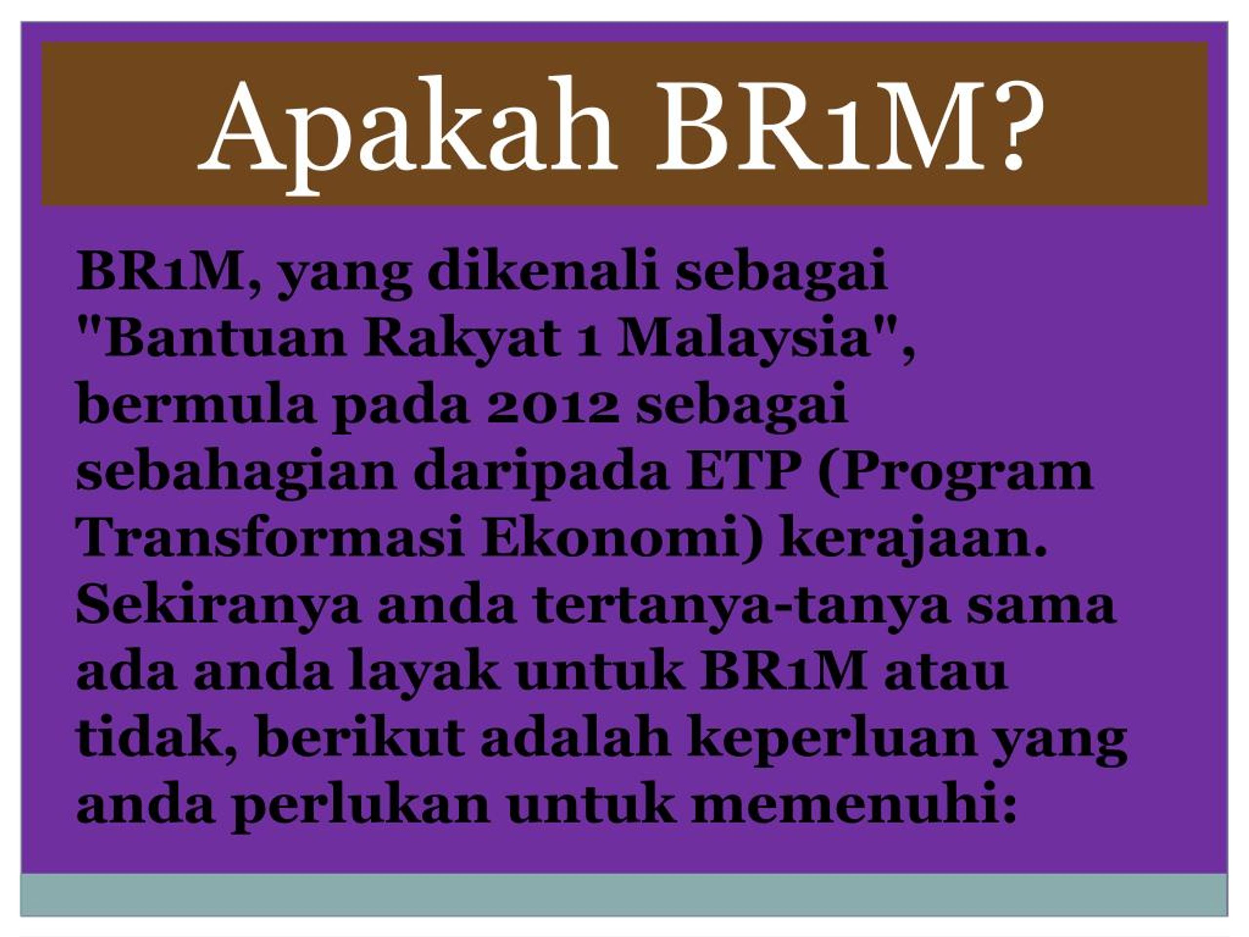E-br1m Malaysia - B Warna