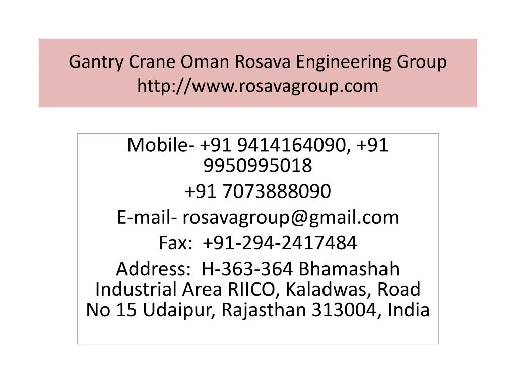 gantry crane oman rosava engineering group http www rosavagroup com n.