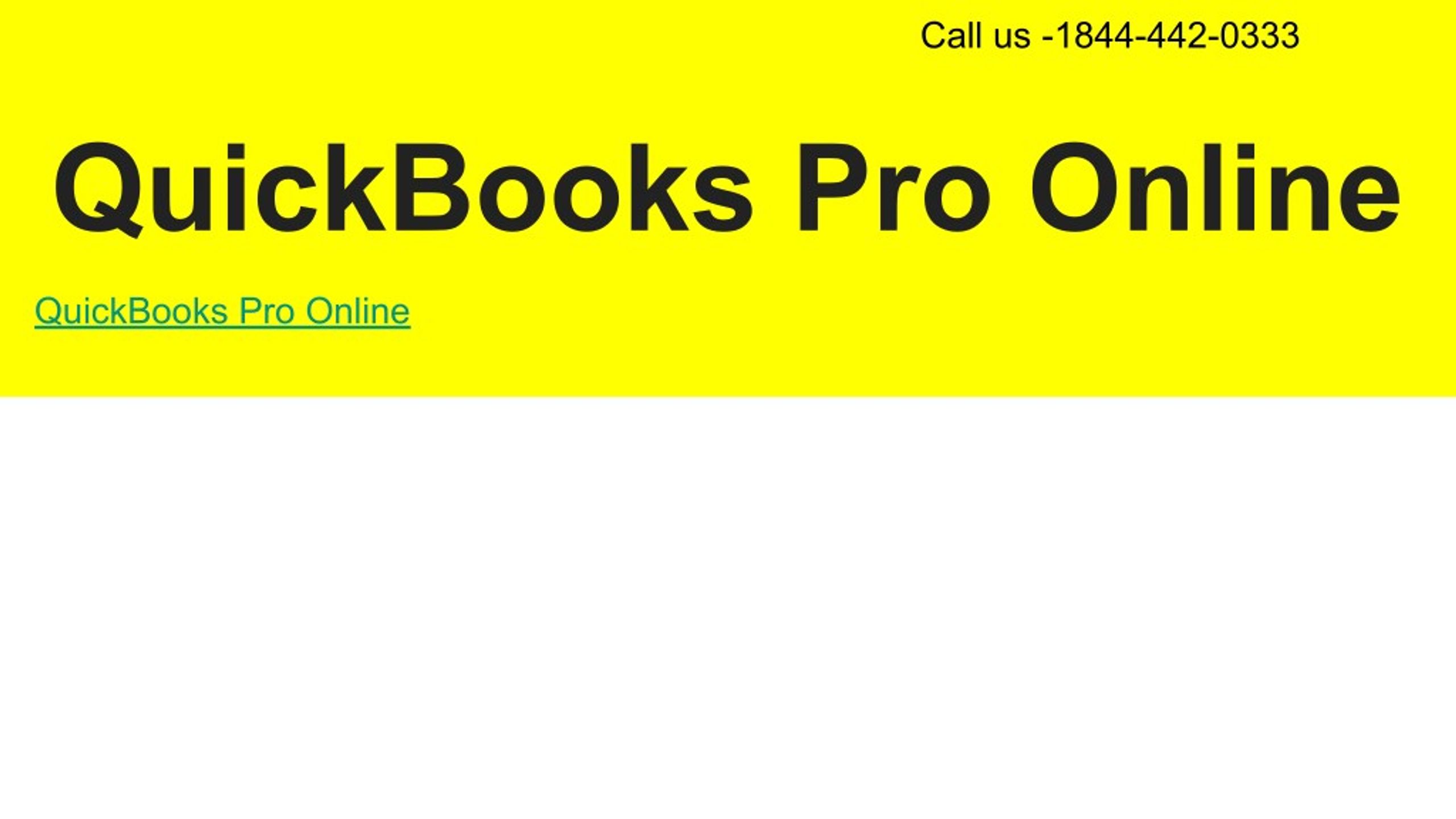 quickbooks pro training