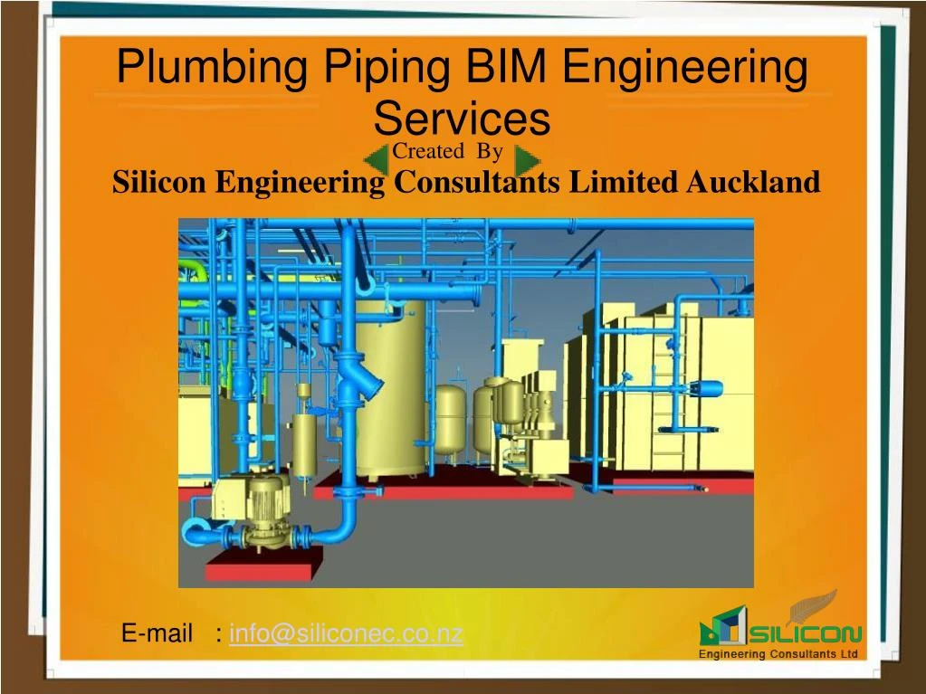 PPT Plumbing Piping BIM Engineering Services New Zealand PowerPoint