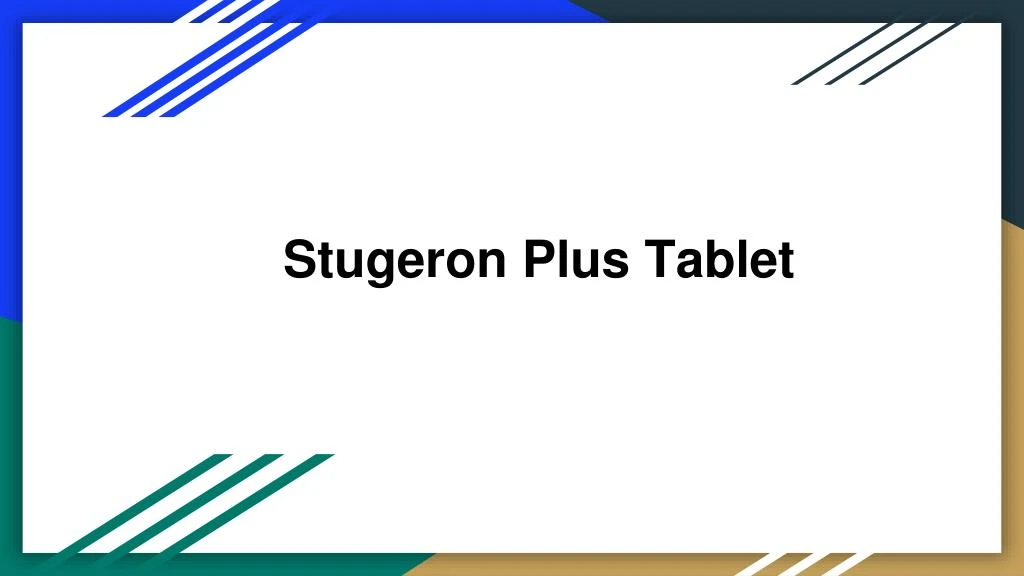 stugeron plus tablet n.
