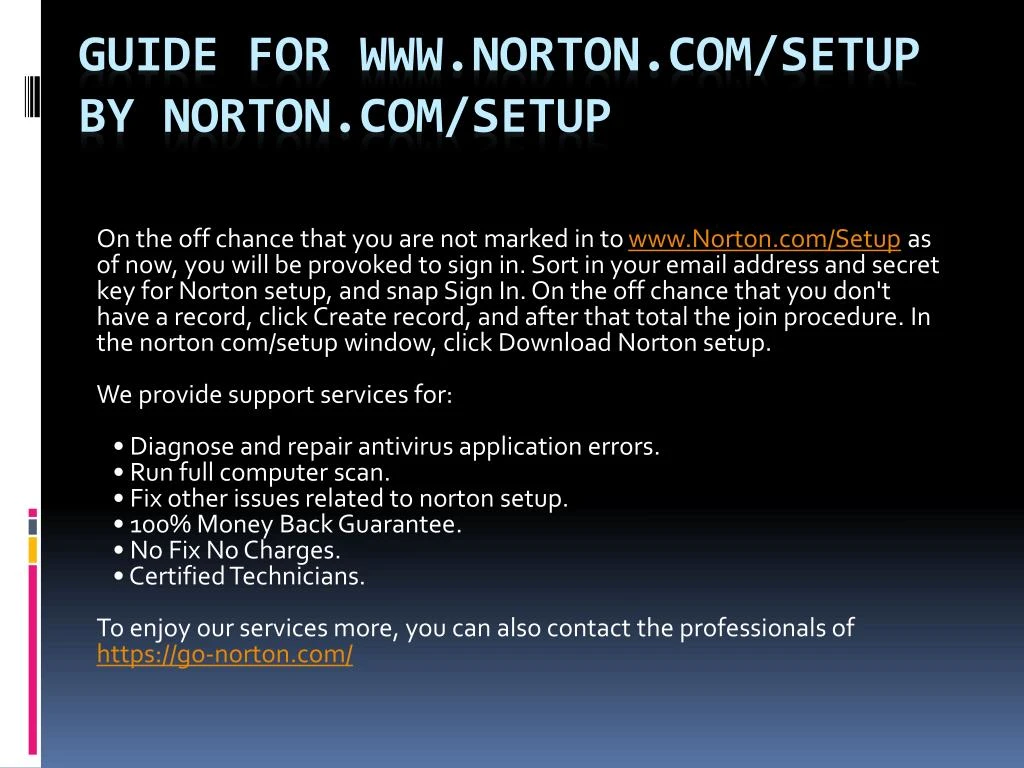 guide for www norton com setup by norton com setup n.