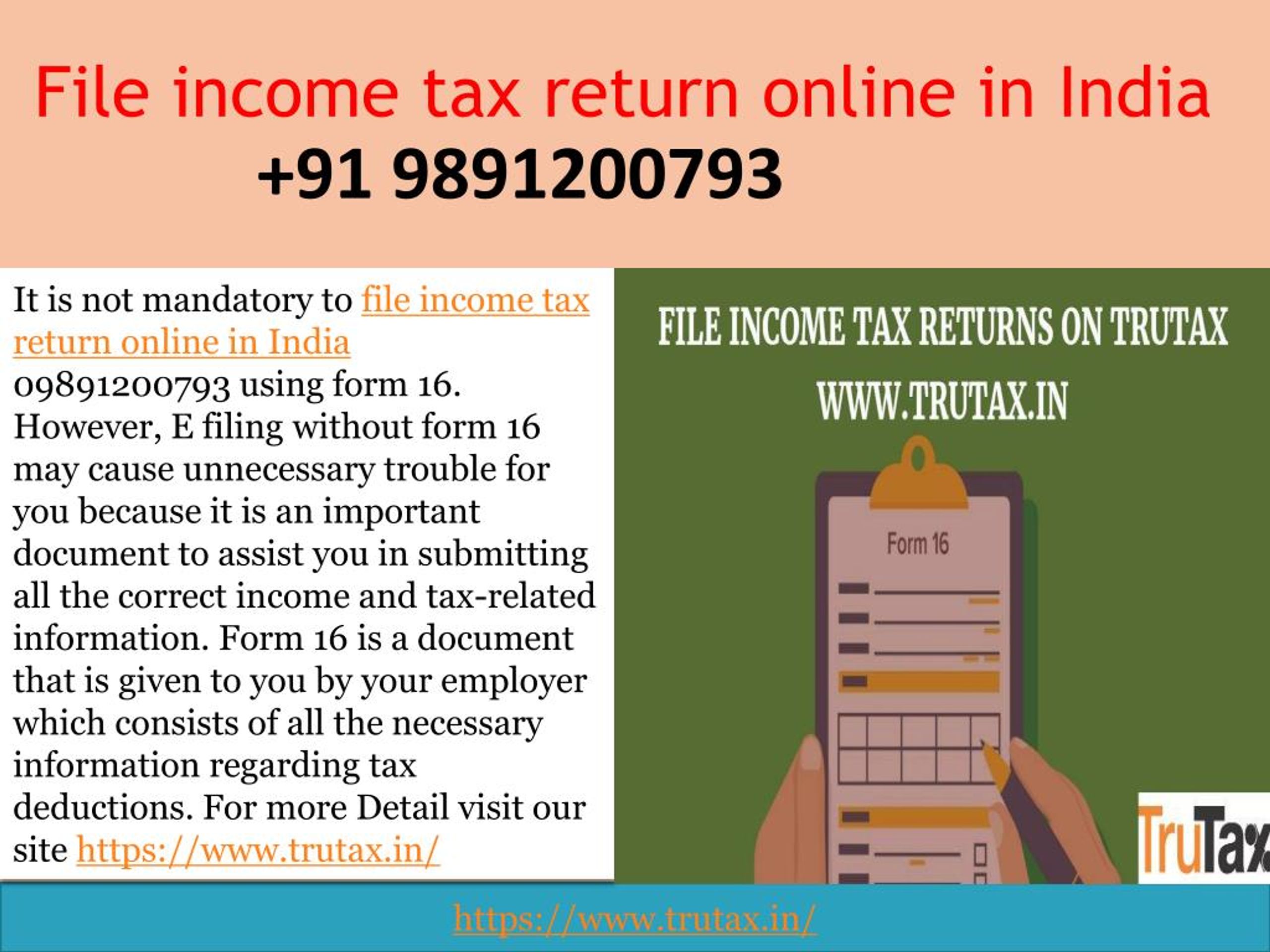 PPT How to revise Efiling tax returns in India 09891200793