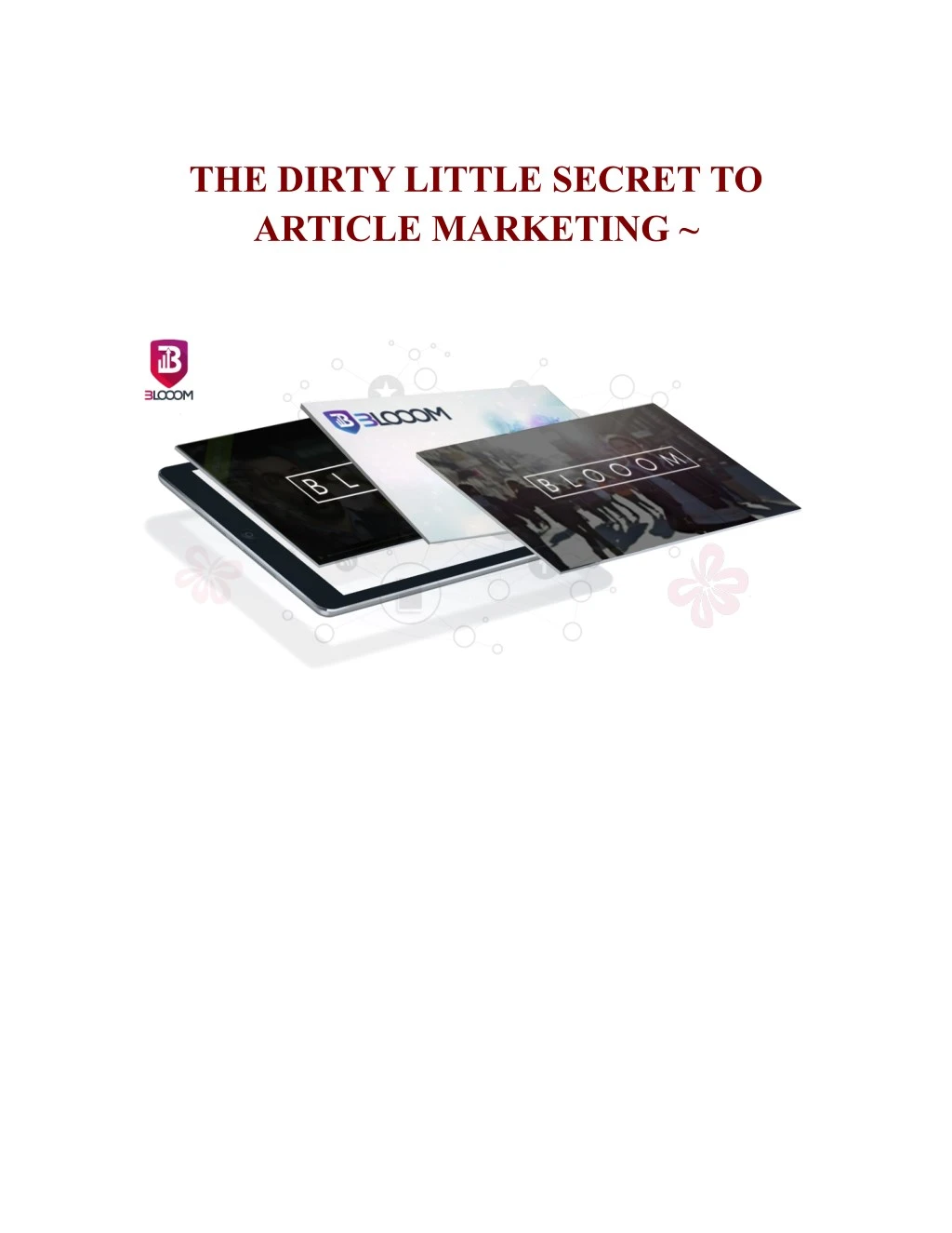 the dirty little secret to article marketing n.