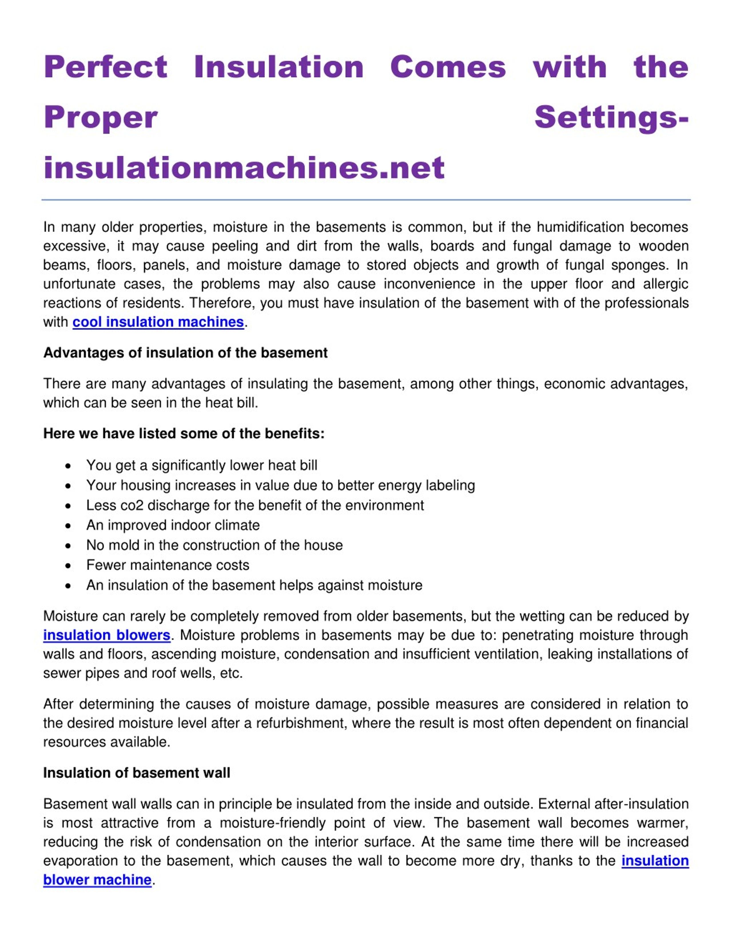 PPT - Perfect Insulation Comes with the Proper Settings ...