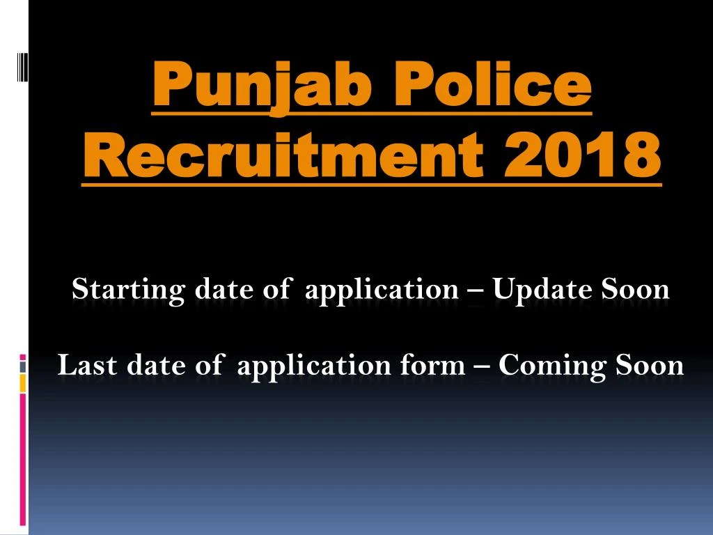 Ppt - Punjab Police Recruitment 2018 Powerpoint Presentation, Free 