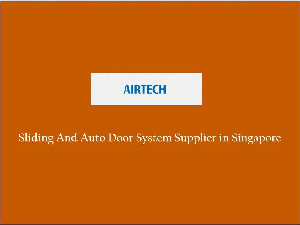 sliding and auto door system supplier in singapore n.