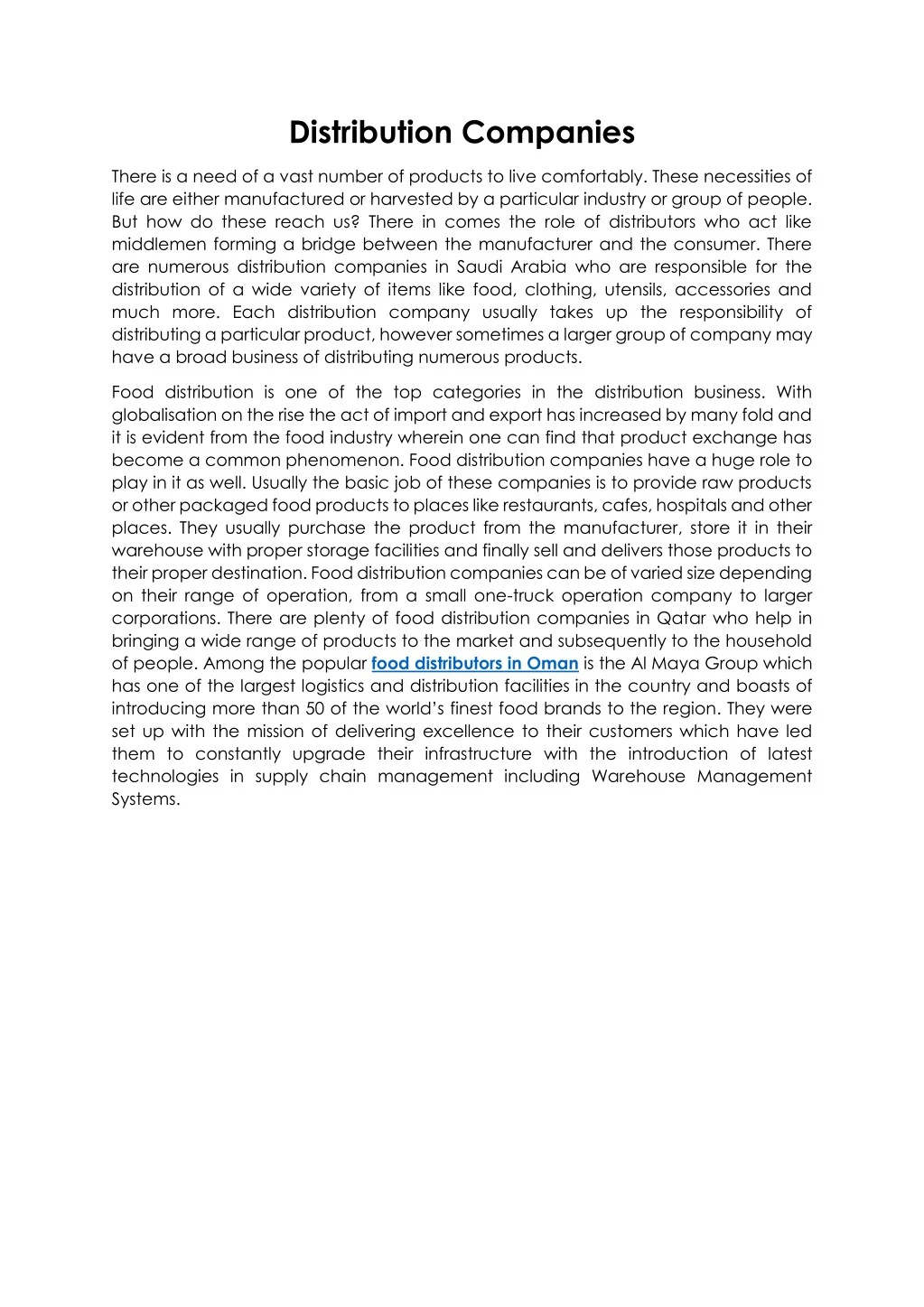 PPT Distribution Companies PowerPoint Presentation Free Download 