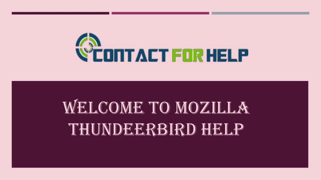 glitches to mozilla thunderbird update