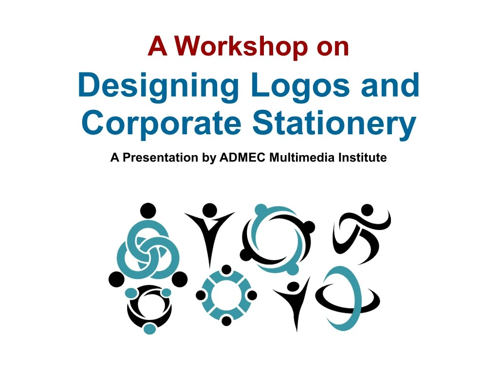 a workshop on designing logos and corporate n.