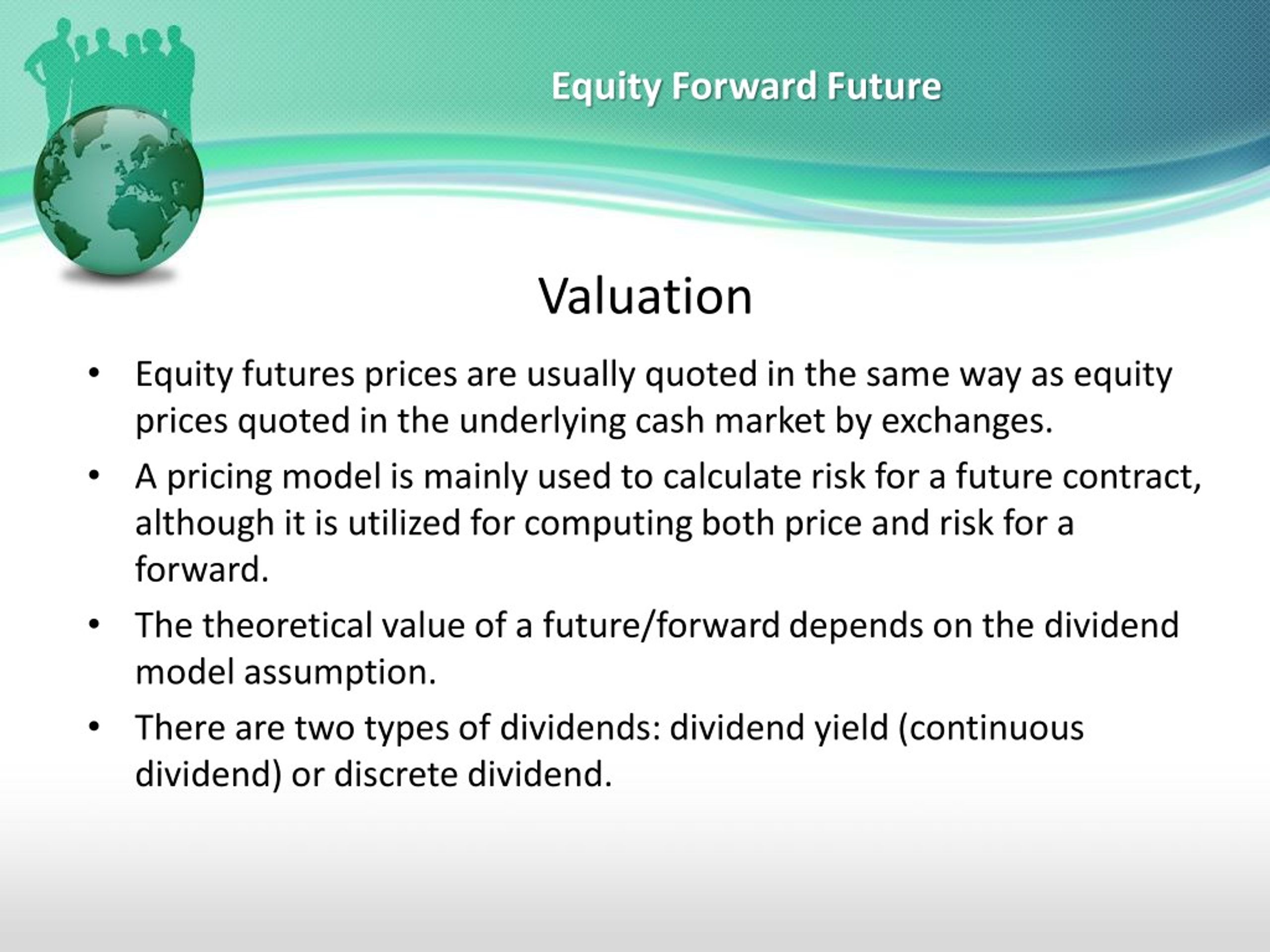 Real Time Equity Futures