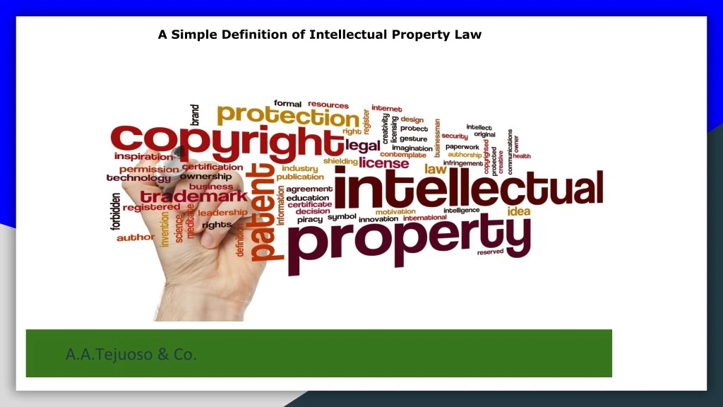 PPT A Simple Definition of Intellectual Property Law