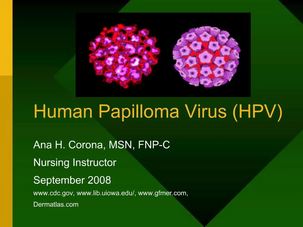 human papillomavirus ppt simptome cancer mamar femei