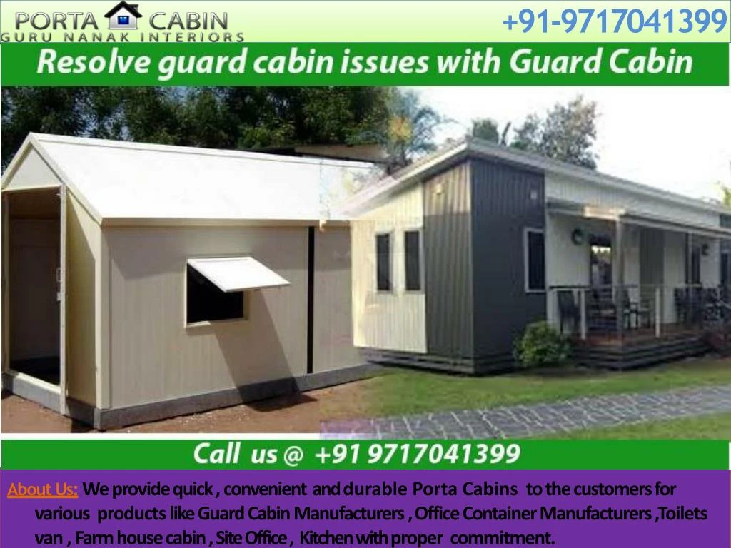 Ppt Resolve Guard Cabin Issues With Guard Cabin Manufacturers