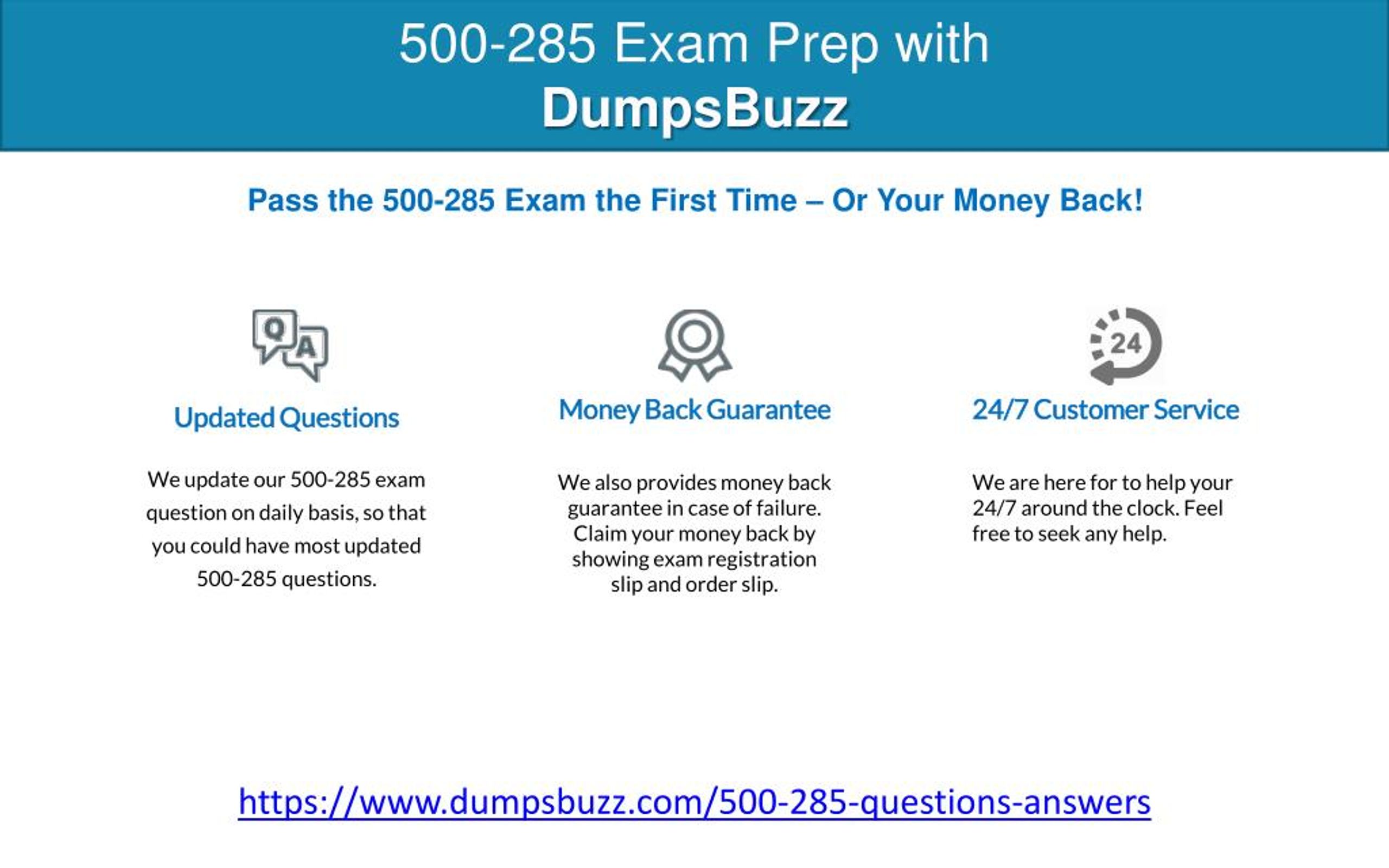 PPT - Purchase Latest 500-285 exam sample questions VCE with PDF Sns-Brigh10