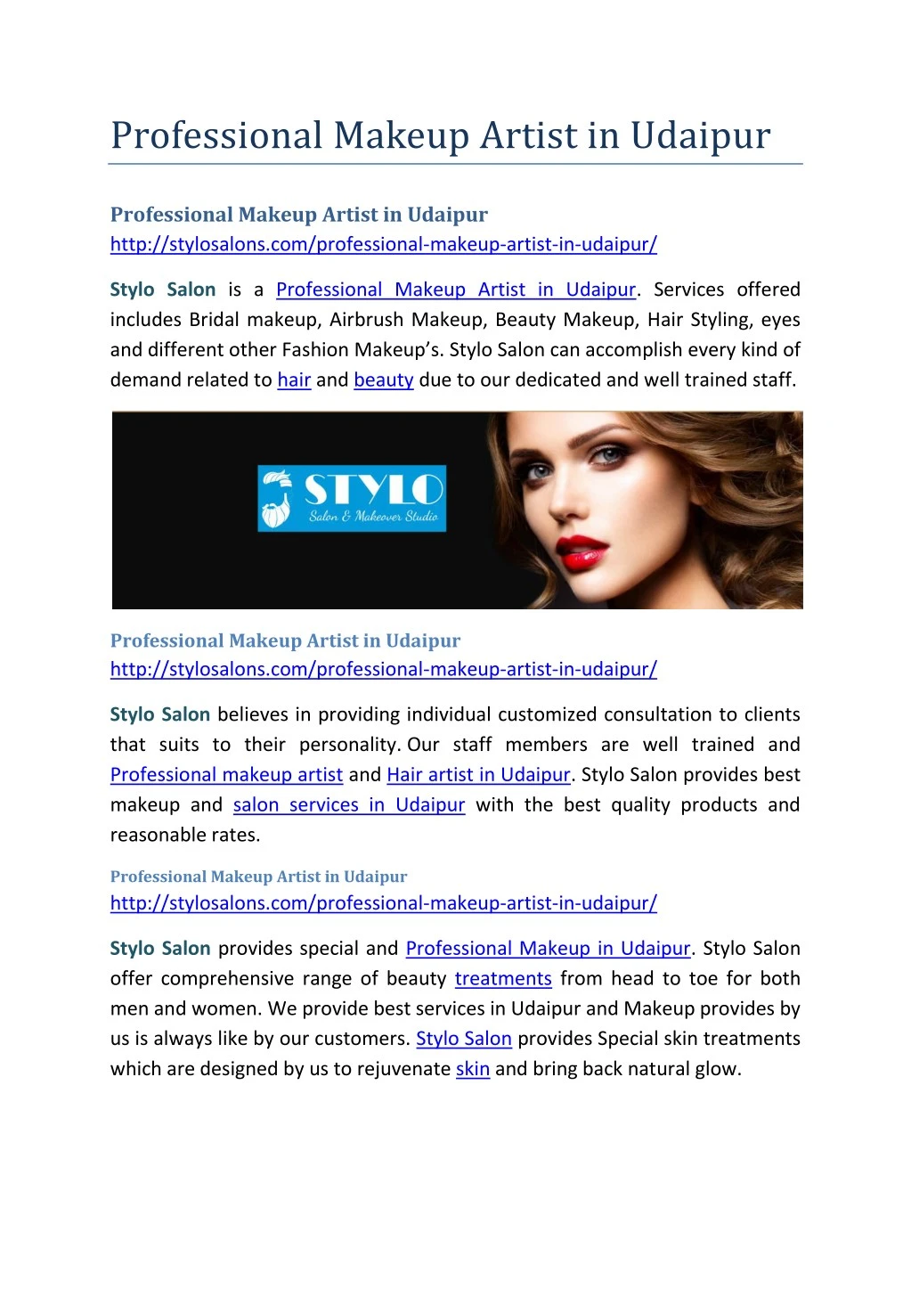 Ppt Professional Makeup Artist In Udaipur Powerpoint Presentation