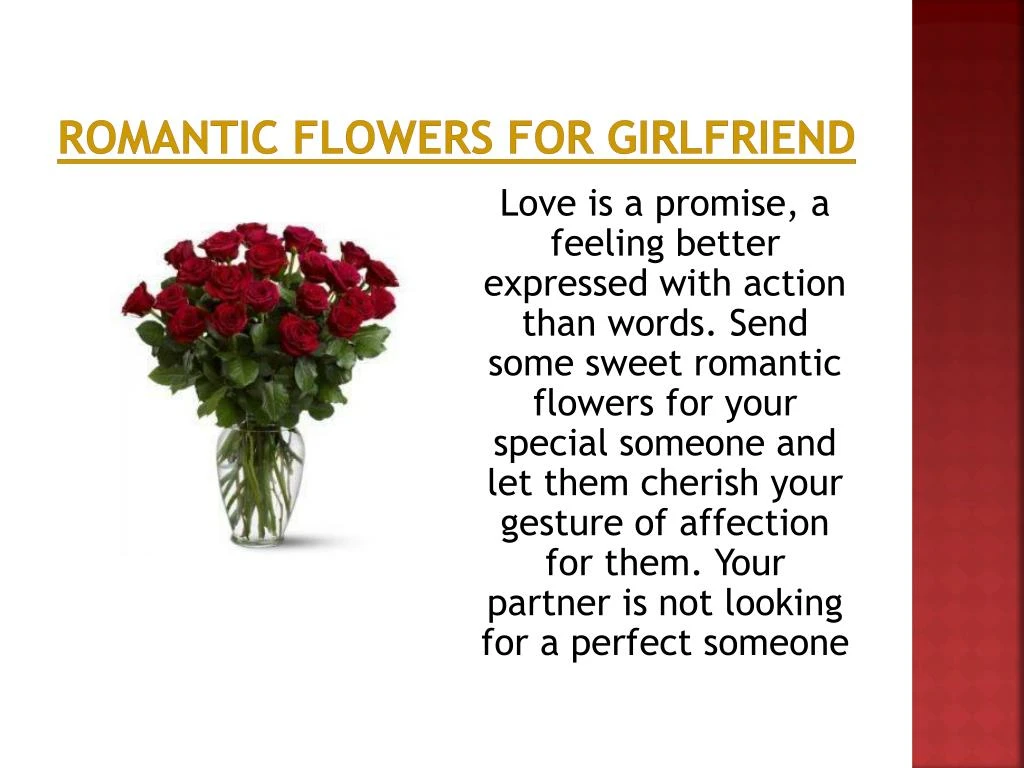 romantic flowers for girlfriend n.