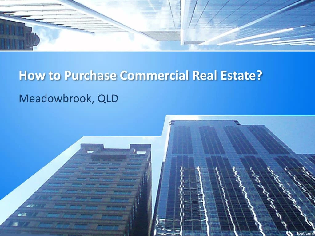 how to purchase commercial real estate n.