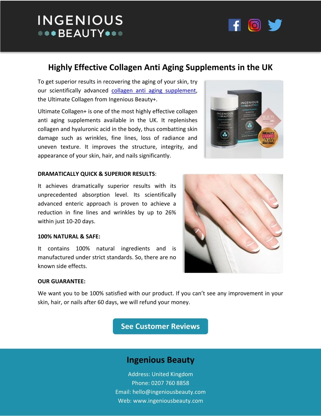 PPT Highly Effective Collagen Anti Aging Supplements in the UK