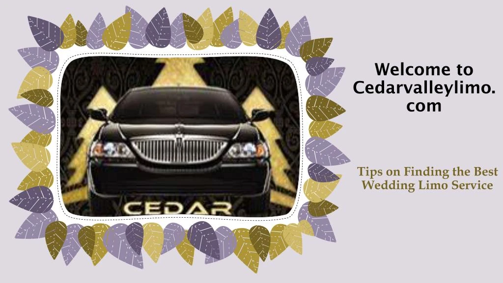 welcome to cedarvalleylimo com n.