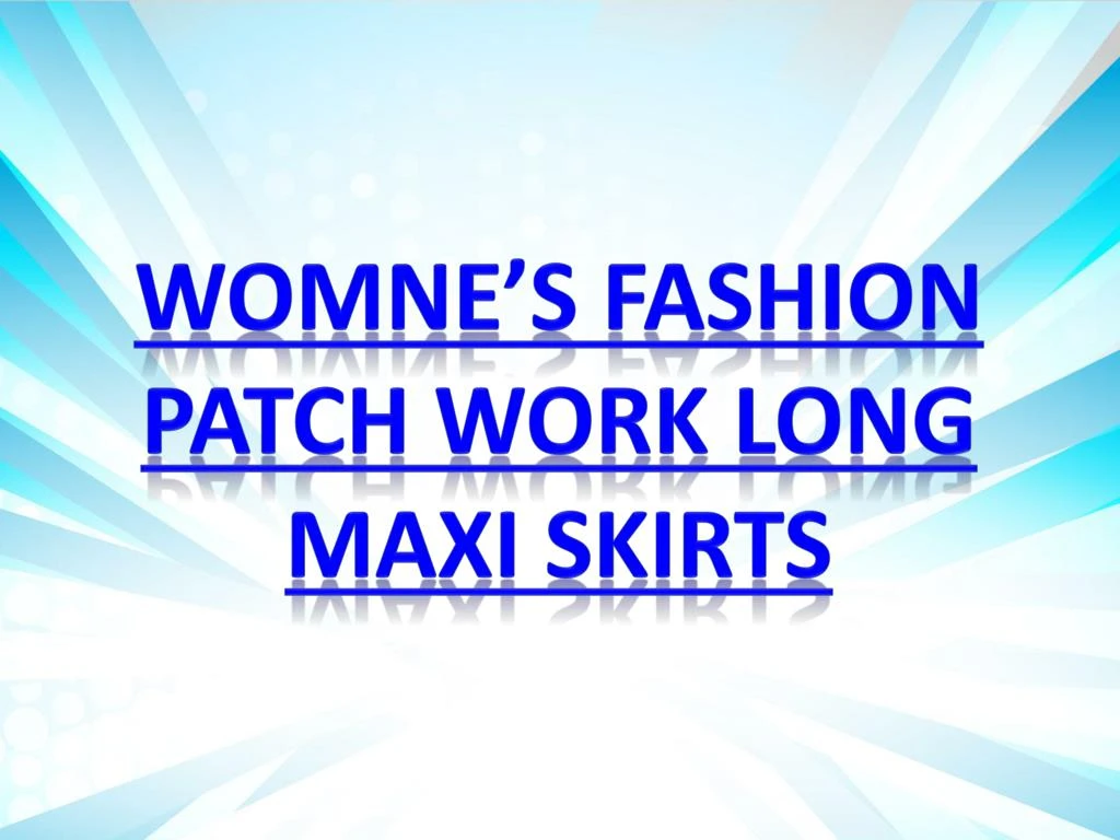 womne s fashion patch work long maxi skirts n.