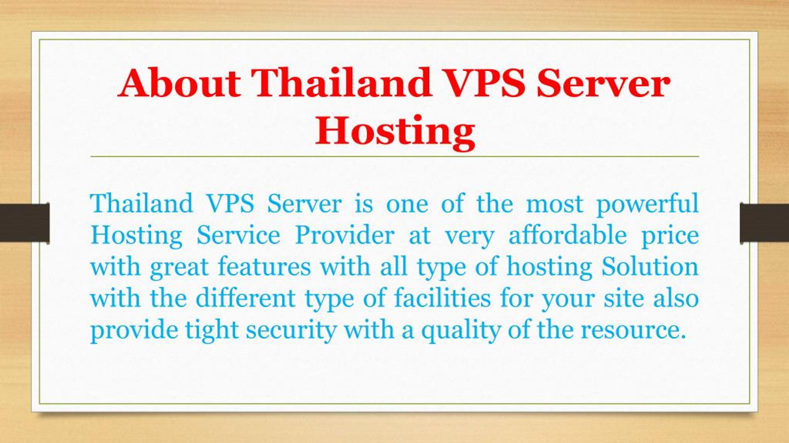 Ppt Thailand Vps Server Hosting Perfect Web Hosting Solution Images, Photos, Reviews