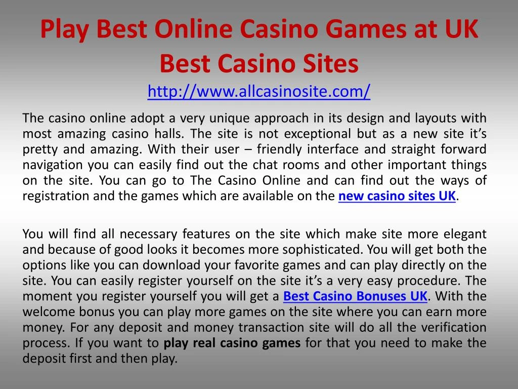 Uk Best Online Casino