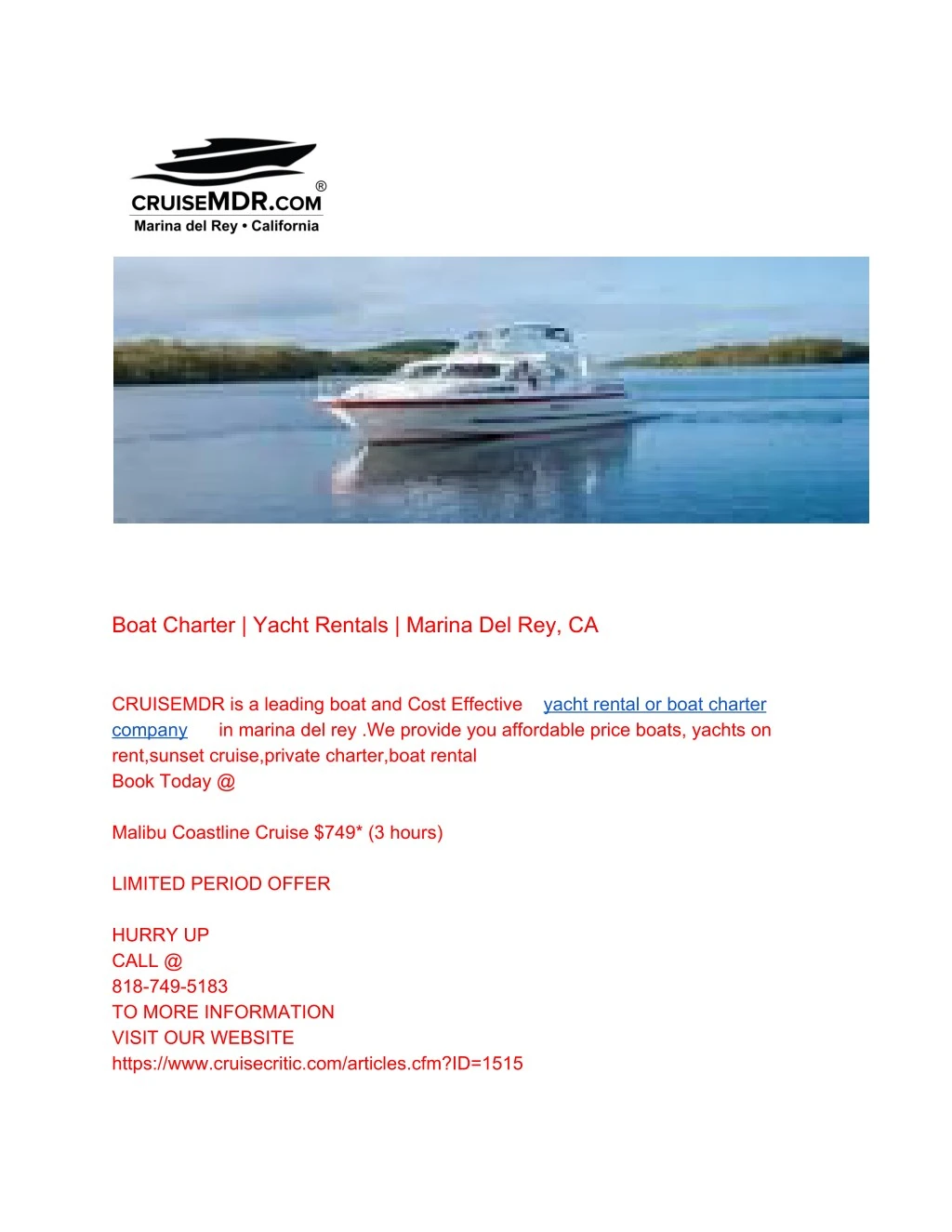 boat charter yacht rentals marina n.