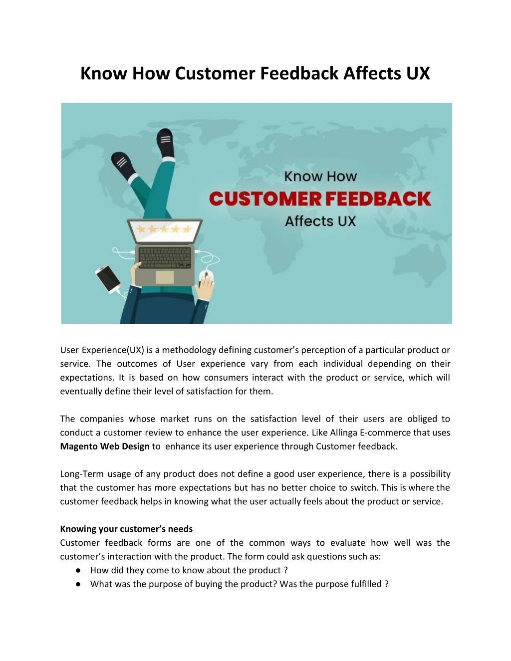 PPT Enhance UX with Customer Feedback PowerPoint Presentation, free