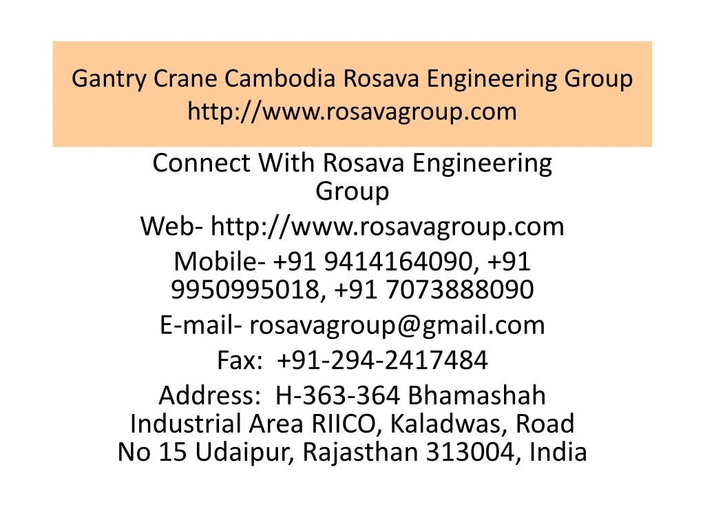 gantry crane cambodia rosava engineering group http www rosavagroup com n.