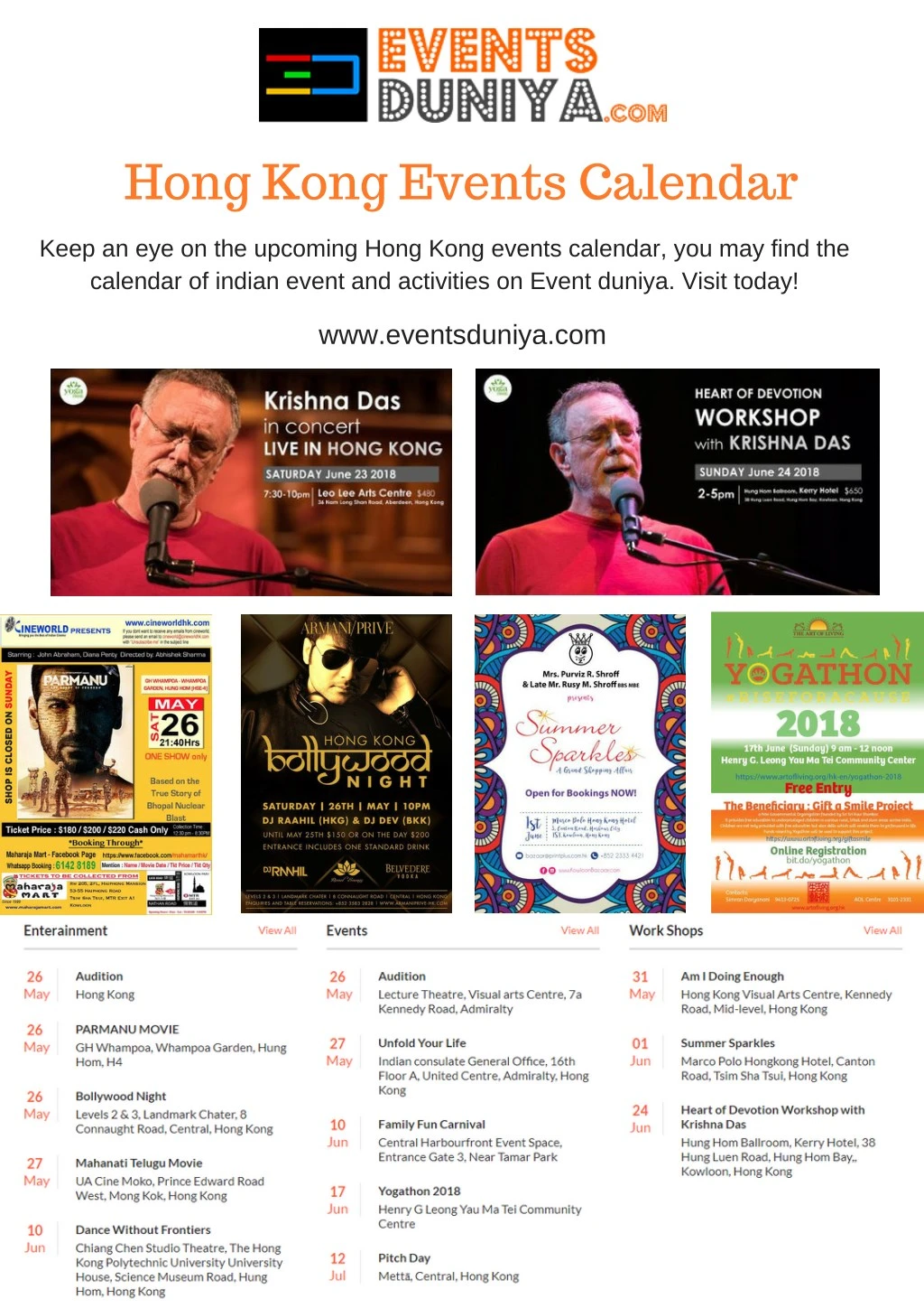 PPT Hong Kong Events Calendar PowerPoint Presentation, free download