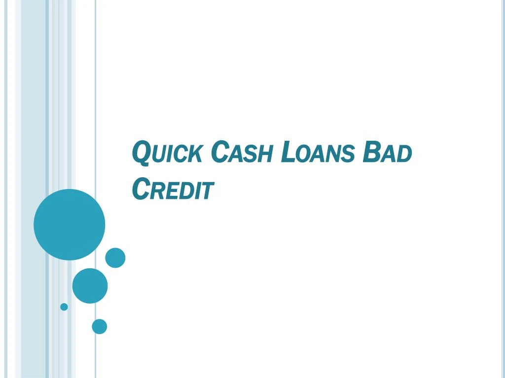 quick cash loans bad credit n.