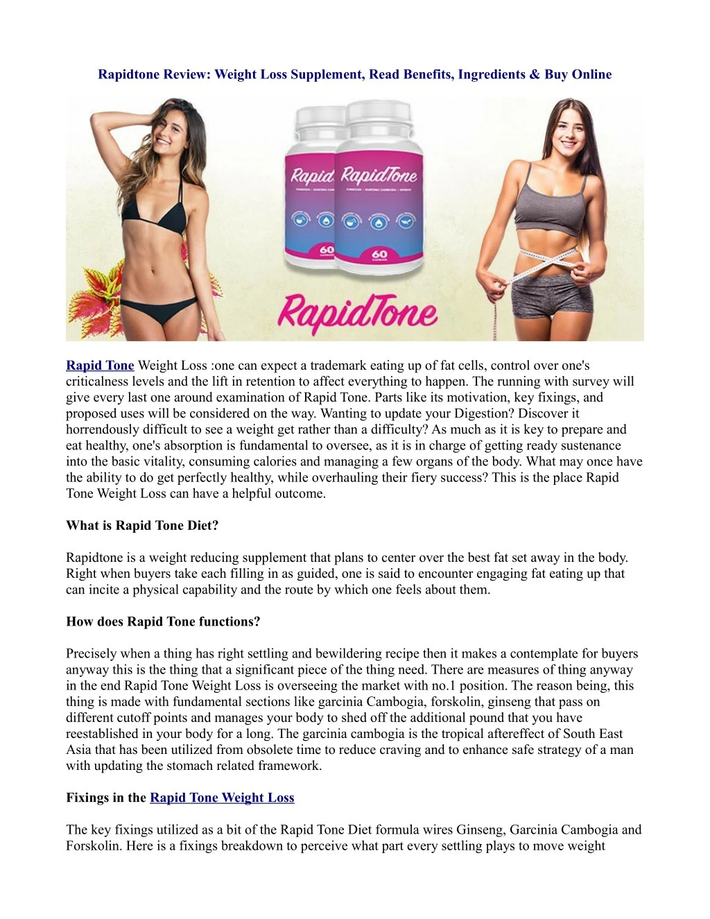 rapidtone review weight loss supplement read n.