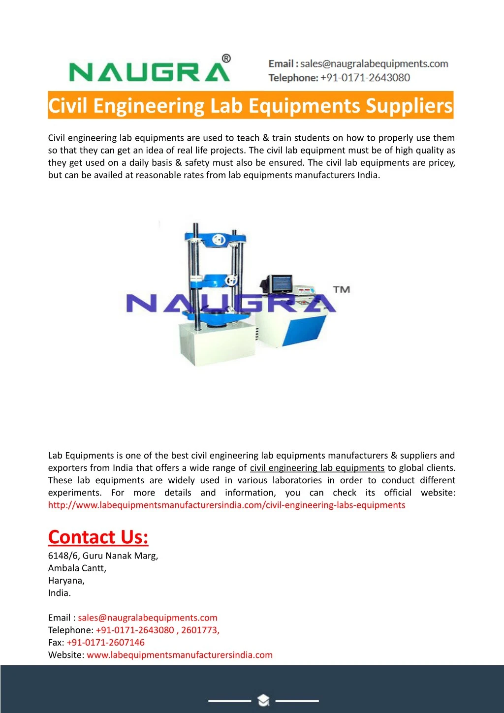 PPT Civil Lab Equipments Suppliers PowerPoint Presentation, free