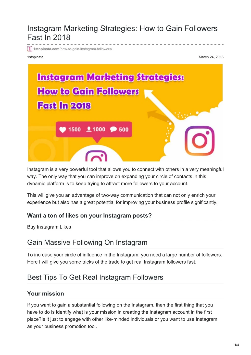 instagram marketing strategies how to gain followers fast in 2018 - get real followers on instagram fast