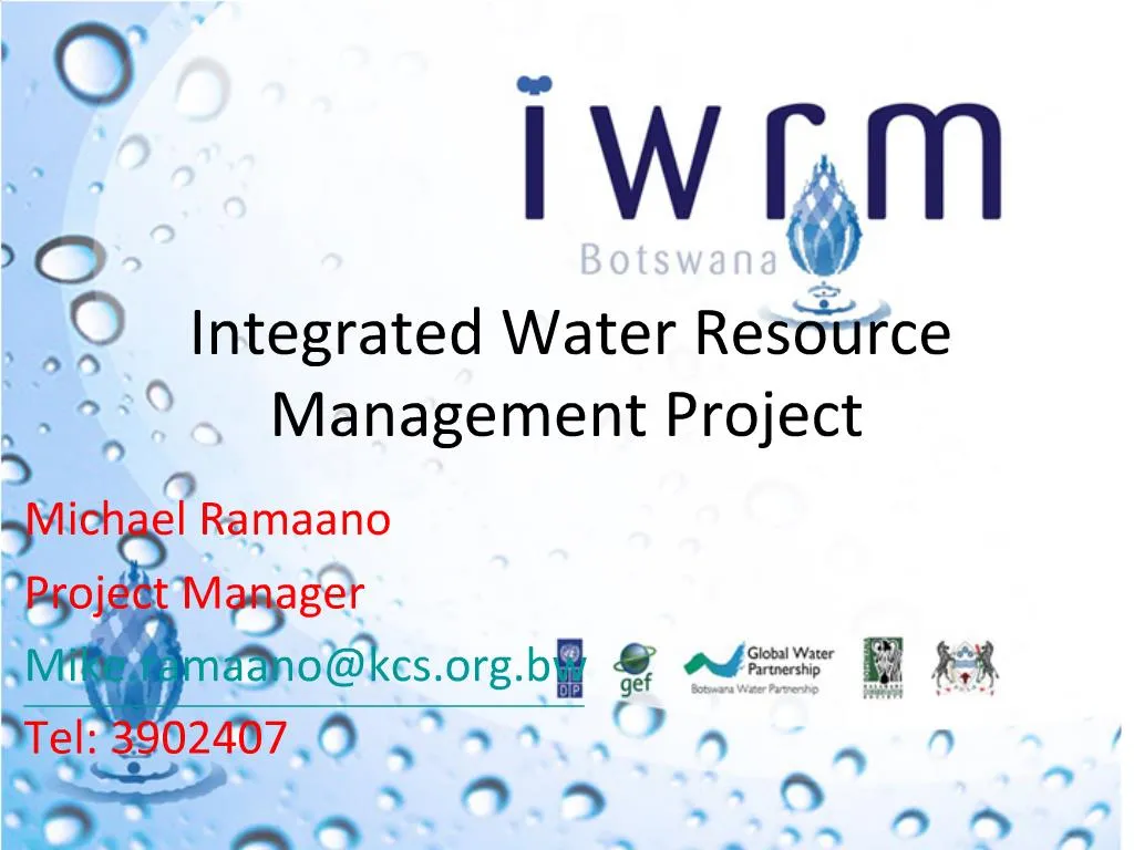 PPT - Integrated Water Resource Management Project PowerPoint ...